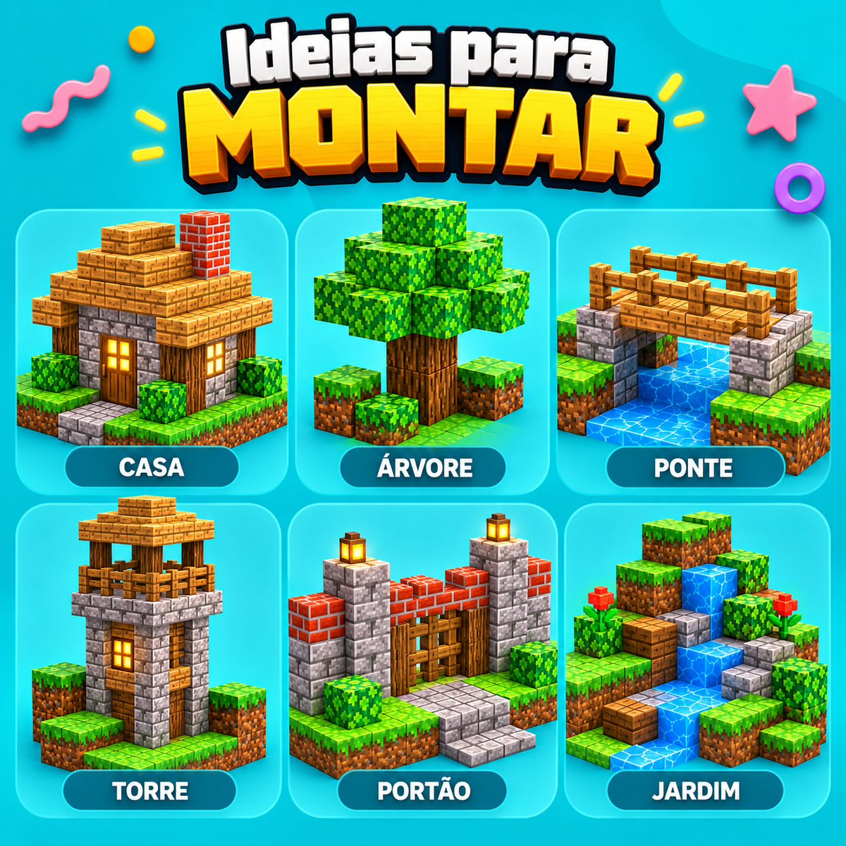 Ideias para montar com o Monta Mundo