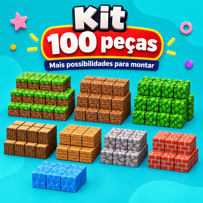 Monta Mundo kit 100 peças