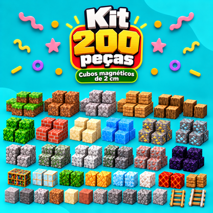 Monta Mundo kit 200 peças